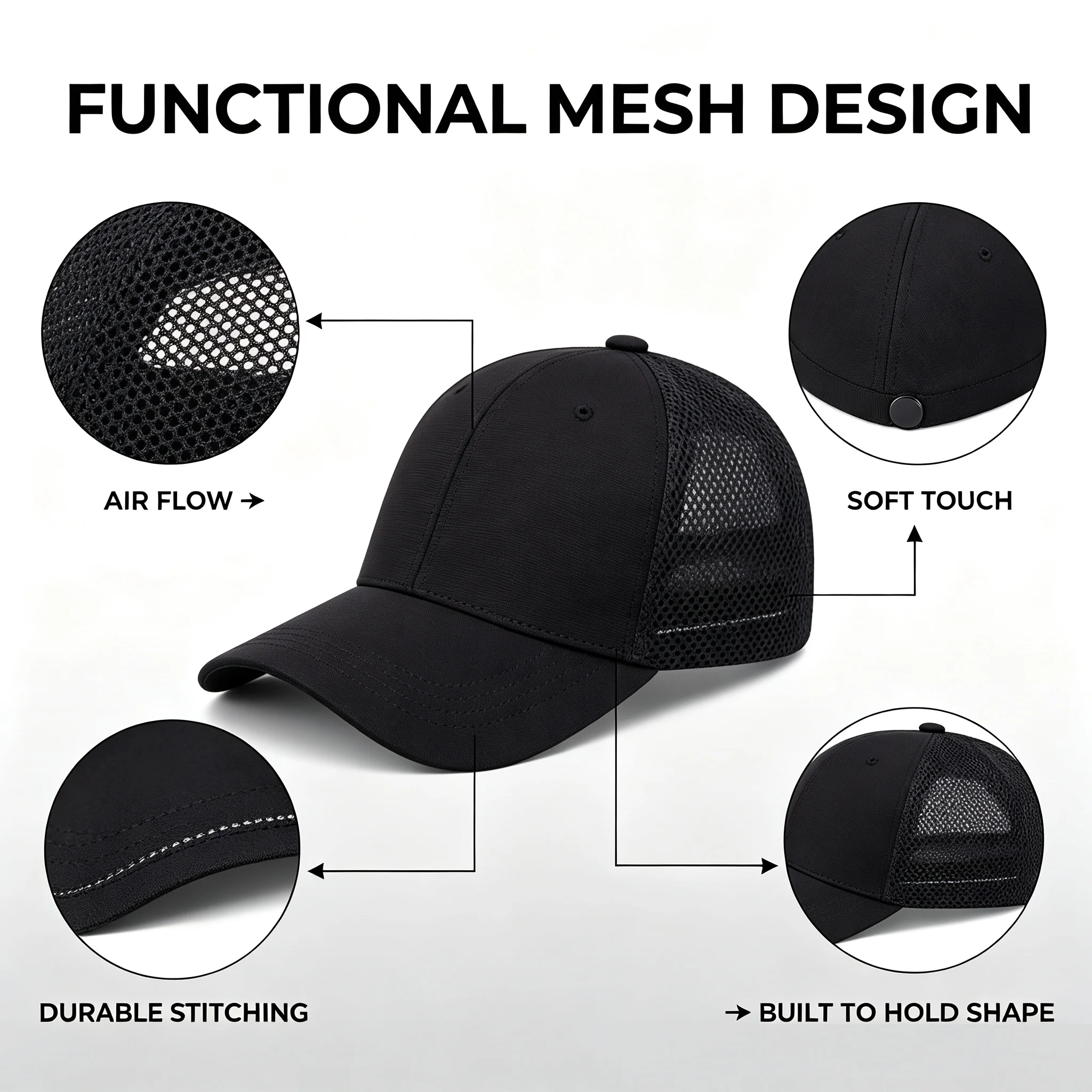 Gorra de béisbol unisex con ci - Baseball Cap Structured reseña y precio