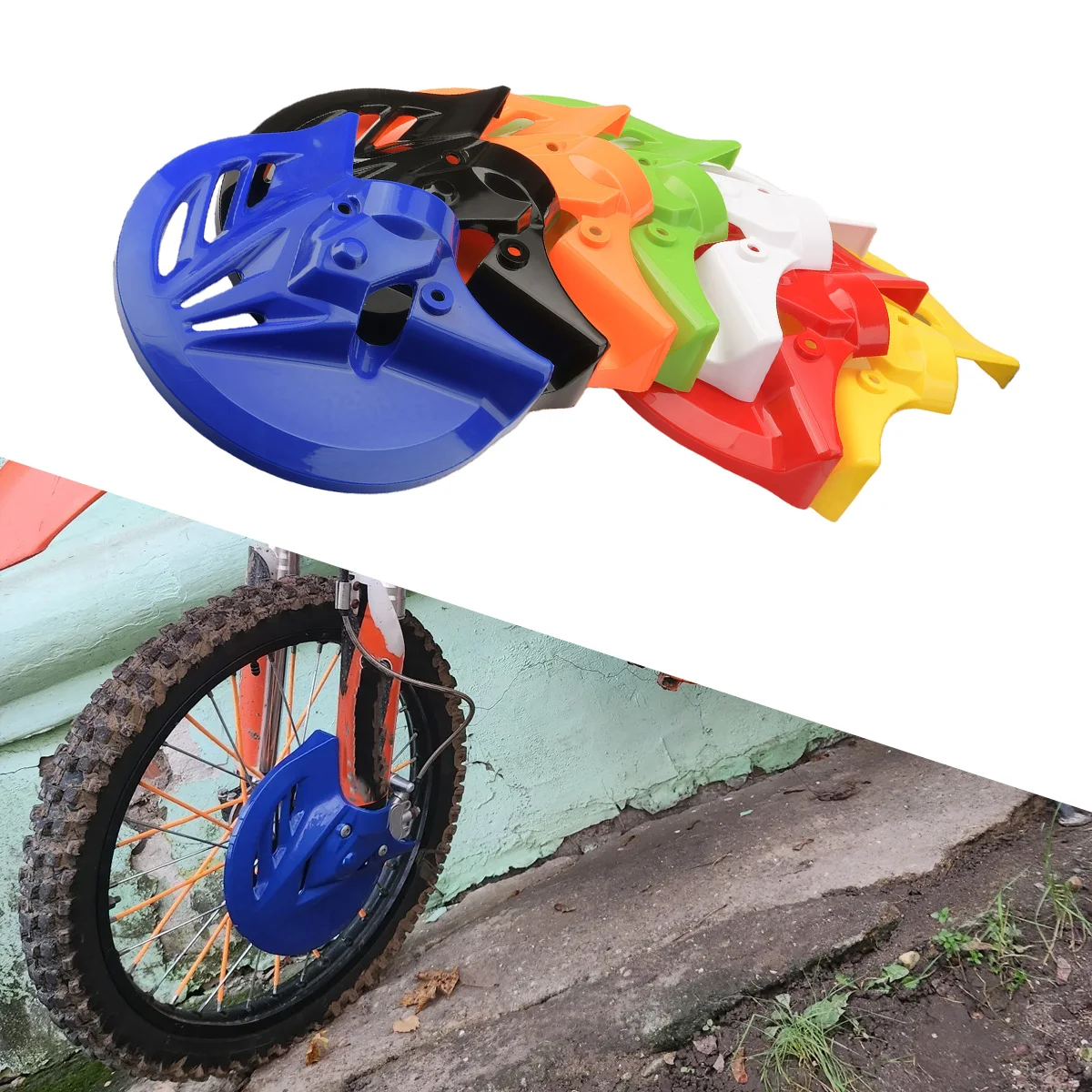 Protector de Disco de Freno Kayo para Honda CRF250R 2004-2019, 250RX 2019, 250X 2004-2017, 450L 2019, 450R 2002-2019, 450RX