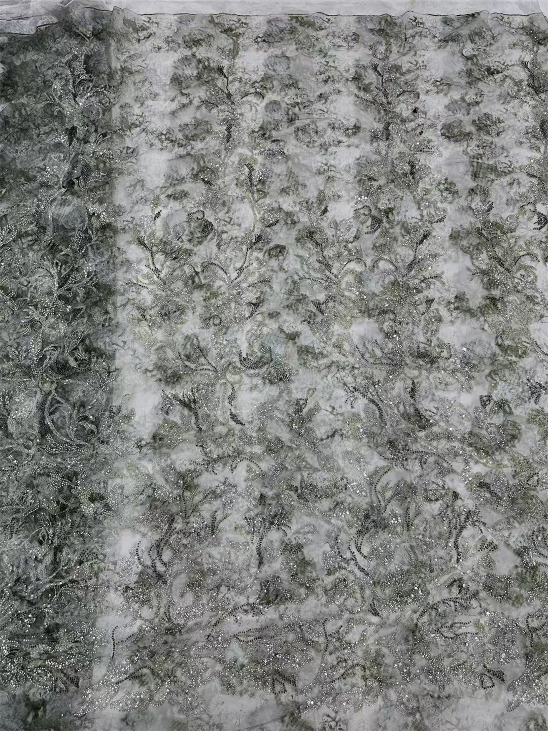 African French Tulle Groom Beads Lace Fabric 5 Yards 2026 High Quality Nigerian Lace Fabric African Lace Fabric For Wedding