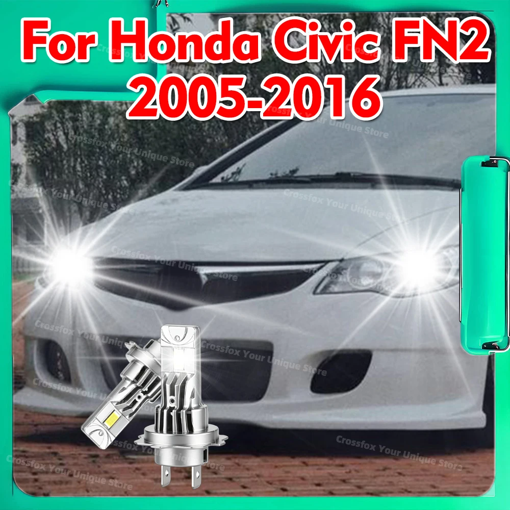 

2x 6000K лампы ближнего света H7 LED 30000LM для Honda Civic FN2 2005 2006 2007 2008 2009 2010 2011 2012 2013 2014 2015 2016
