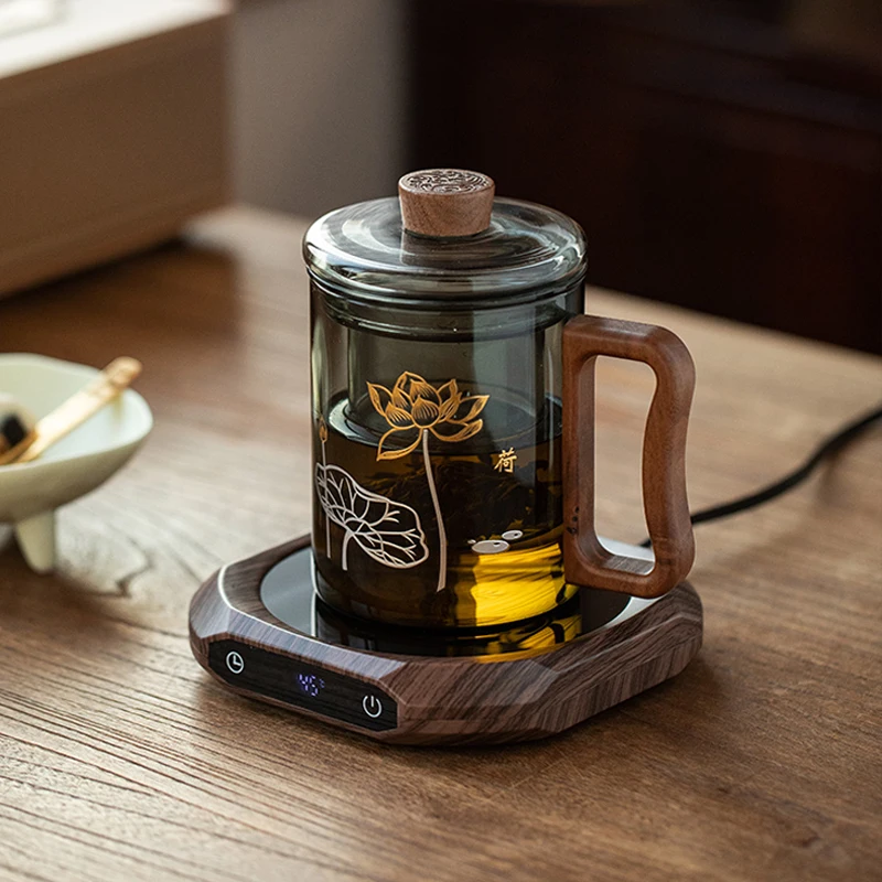 Plaque chauffante électrique pour tasse à café, chauffe-tasse, coussin chauffant, sous-verre, température à 3 vitesses, lait, thé, eau, 30W, 220V