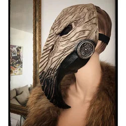 Máscara de Doctor de peste Steampunk, Cosplay de nariz larga, pico de pájaro, casco de látex, Carnaval, mascarada, fiesta de Halloween, accesorios de disfraces