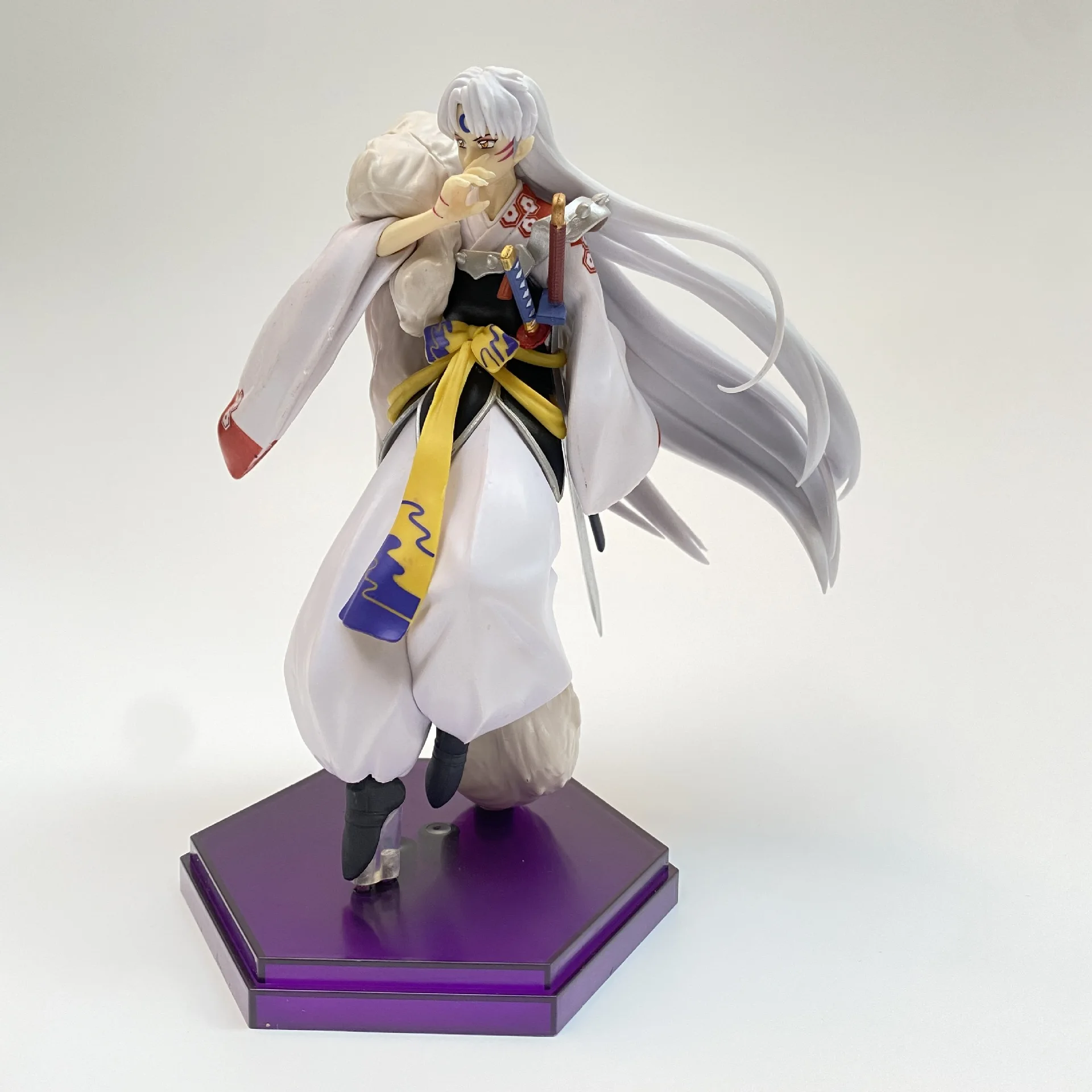 20CM Anime Inuyasha Figures Sesshoumaru Gk Figurine Pvc Statue Model Doll Collectible Room Decoration Gifts