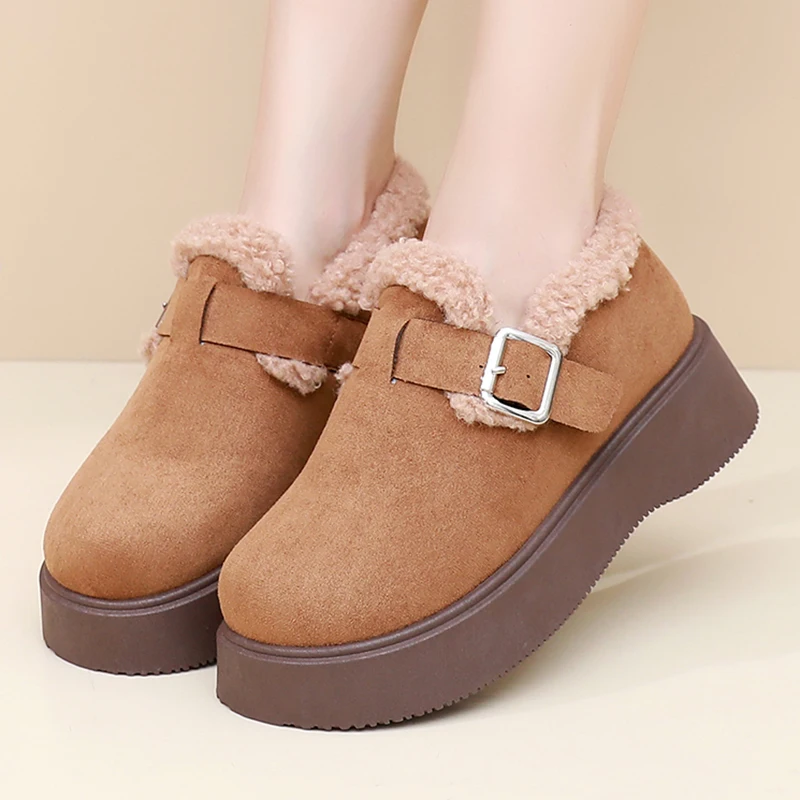 2025 شتاء جديد أحذية قطنية نسائية دافئة في الهواء الطلق تنوعا عادية المضادة للانزلاق دائم شحن مجاني أحذية قطنية نسائية #2