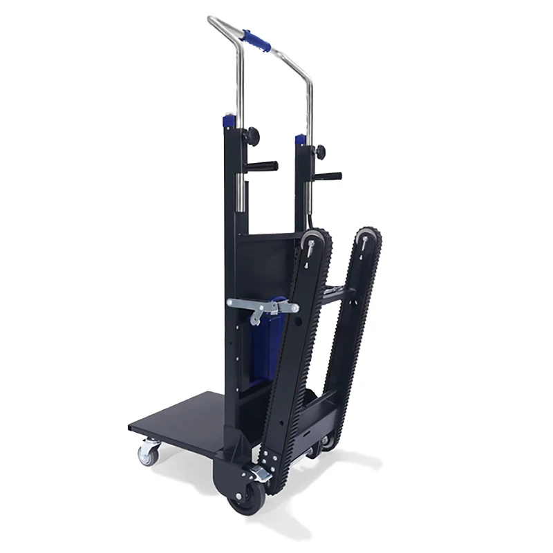150kg Folding Angle Adjustable Silent  Crawler Stair Climbing Vehicle Cargo Handling Cart