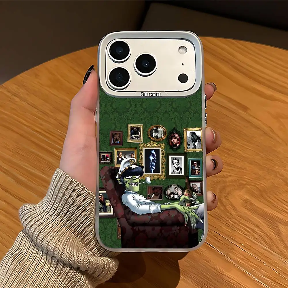 M-Murdoc White Matte So Cool Lens Bumper Printed Cover For iPhone 16 15 17 14 11 12 13 Pro Max