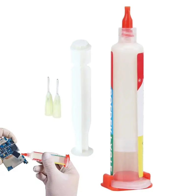 

Soldering Flux For Electronics 10ml No-Wash Flux Paste For Soldering With Syringe Design Welding Equipment For Circuit Boards