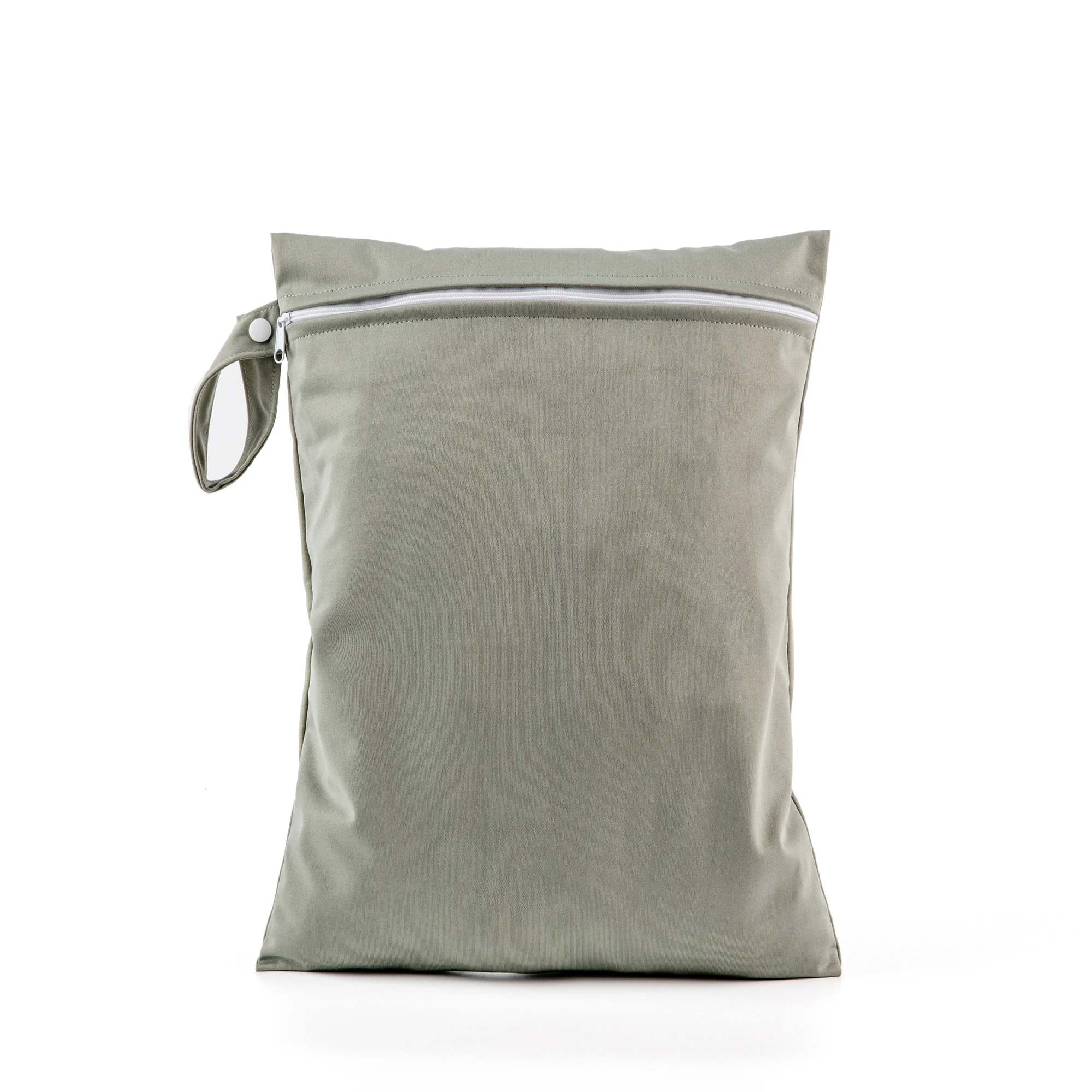 AIO tas popok TPU motif kartun, tas popok basah ritsleting ganda tahan air, wadah Liner Laundry untuk popok kain