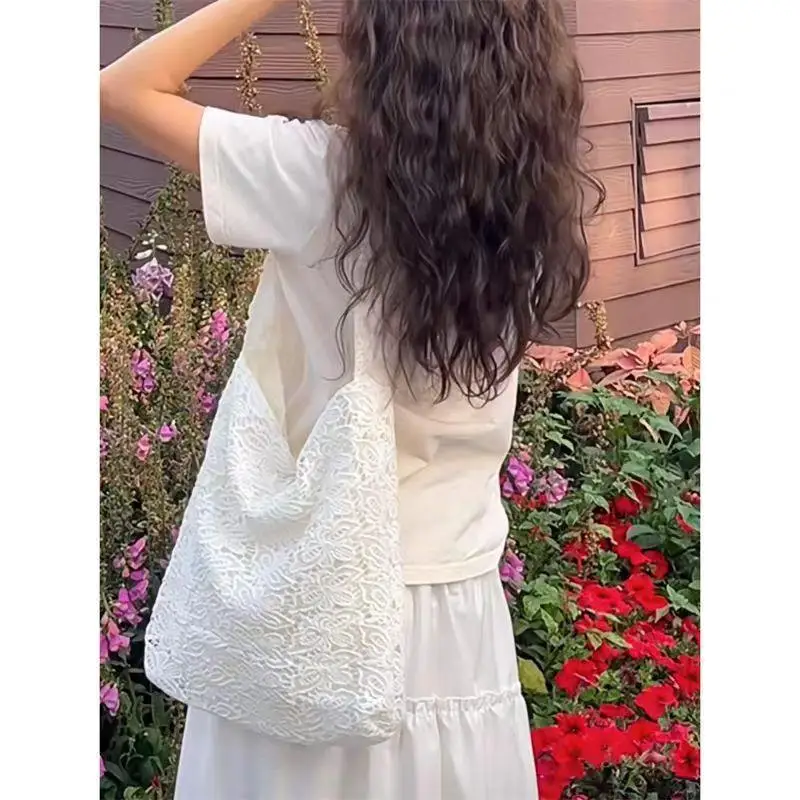 

Fashion Flower Tote Bags Large Capacity Commuting Women's Shoulder Bag