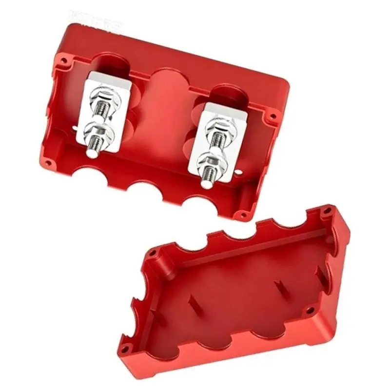 A03F-Dual Bus Bar 400A Heavy Duty Power Distribution Block With 5/16