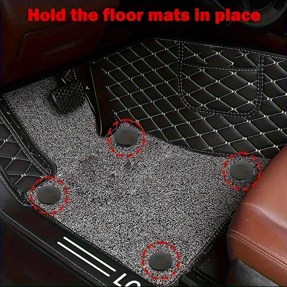 16Pcs Universal Car Floor Mat Buckle Clips Fixing Clasp Double Layer Foot Mat Fastener Carpet Clip Buckle Fixer Sleeve Car Part