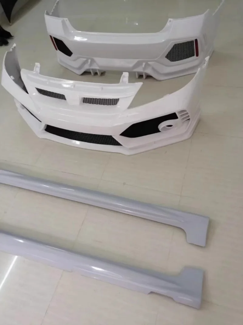

Unpainted car surround for Honda civic 8th 2006 2009 2011 modified front rear bumper sied skirt tail throat auto accessories