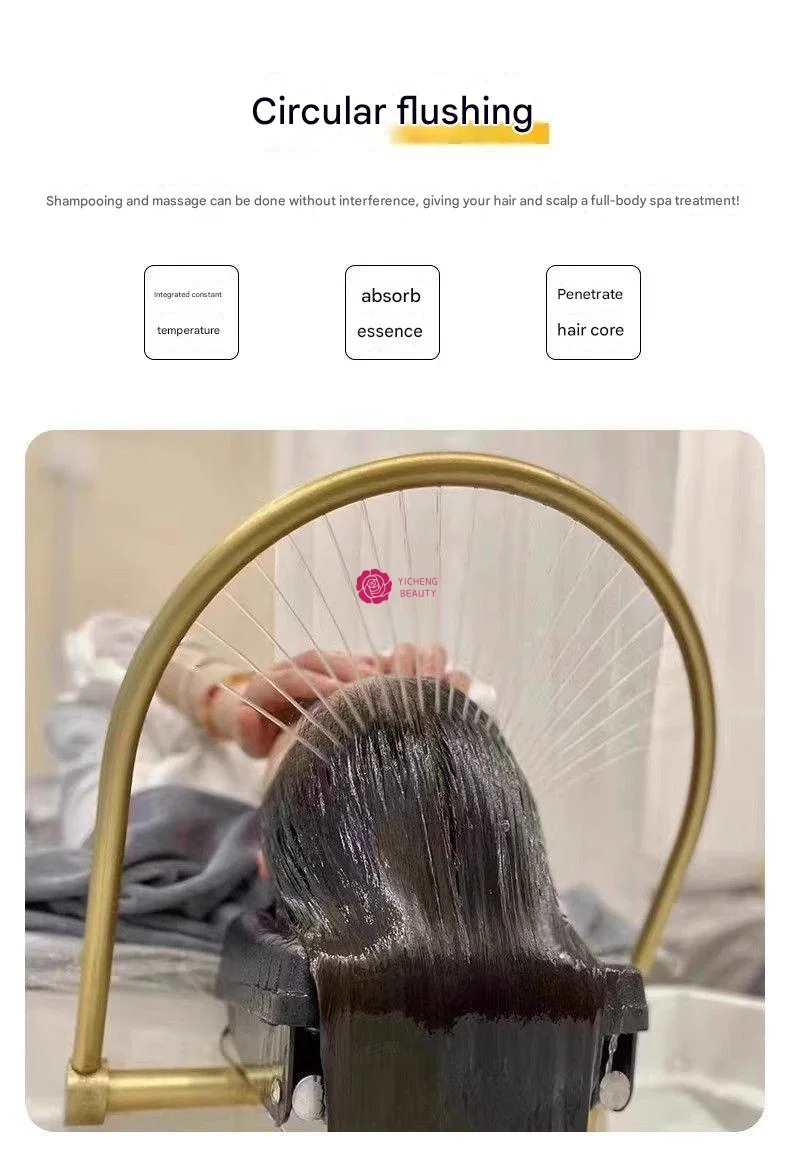 Yicheng Wholesale Electric-Lift Head Therapy Shampoo Bed for Foot Spas, Beauty Salons, and Hair Care Centers