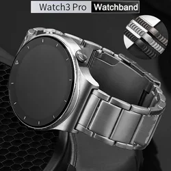 Titanium Metal Band Strap for Huawei Watch 3 GT2 Pro GT3 Watchband for Samsung Galaxy Watch 3 45mm 18mm 22mm 20mm Bracelet