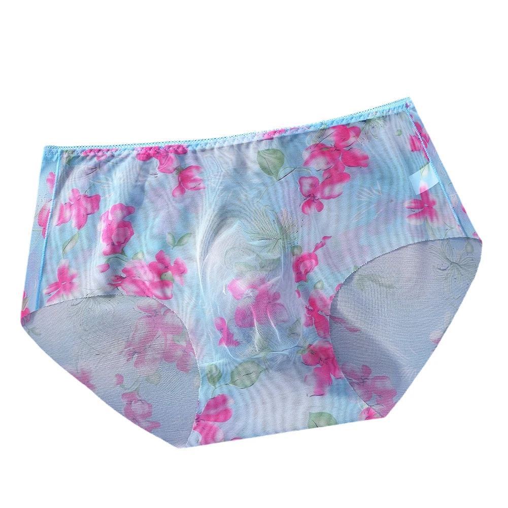 

Men's Thin Mesh Briefs Underwear For Man 3D Bulge Pouch Japanese Thong Print Very Hot Lingerie See Through Sissy Unisex Panties