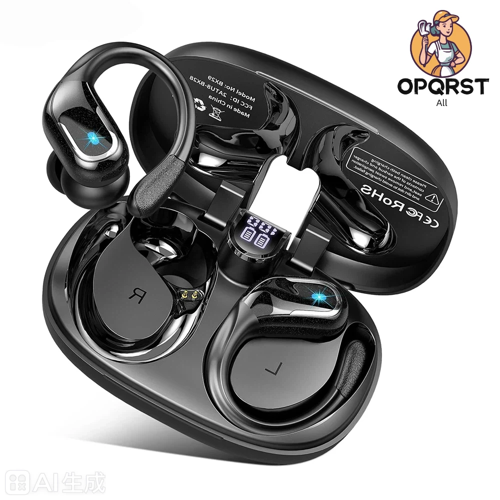 Écouteurs Bluetooth de sport sans fil, écouteurs Bluetooth 5.4 75 heures avec stéréo HiFi, écouteur sans fil 2026 avec micro à