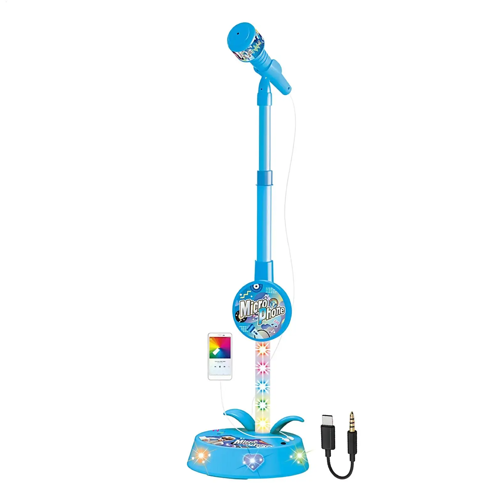 microphone-stand-for-kids-with-stand-wireless-adjustable-height-portable-toys-kids-karaoke-sing-music-microphone-for-classroom