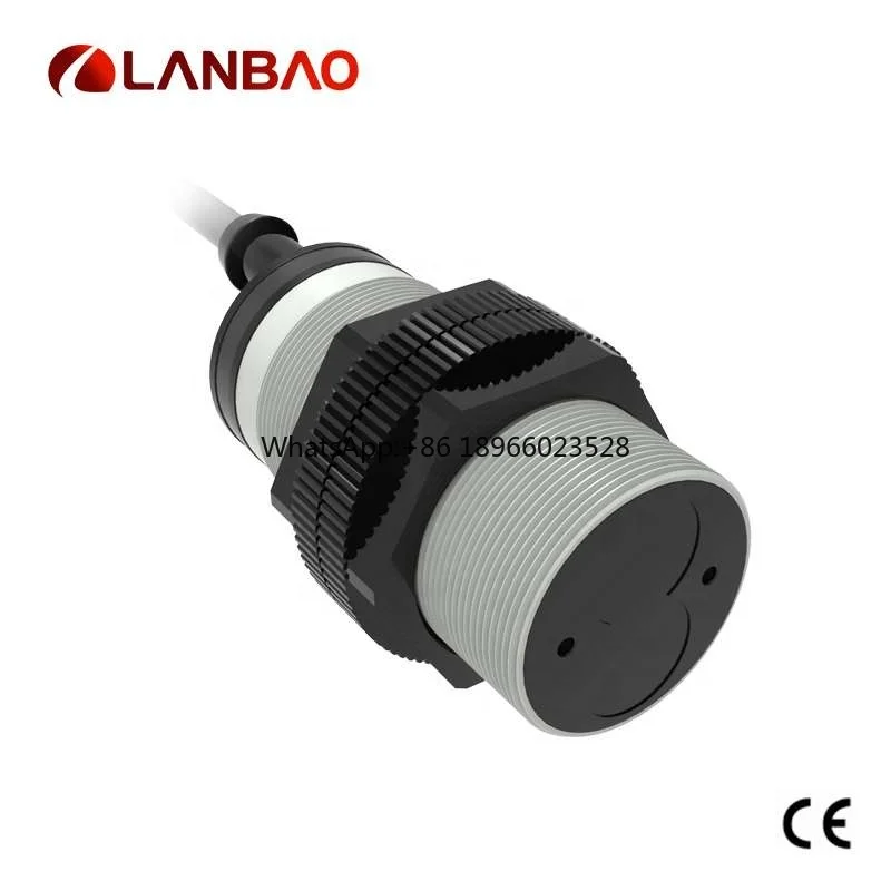 Lanbao Through Beam CE Marking M30 Plastic Body Photoelectric Sensor  10-30v Auto Infrared Optical Sensor