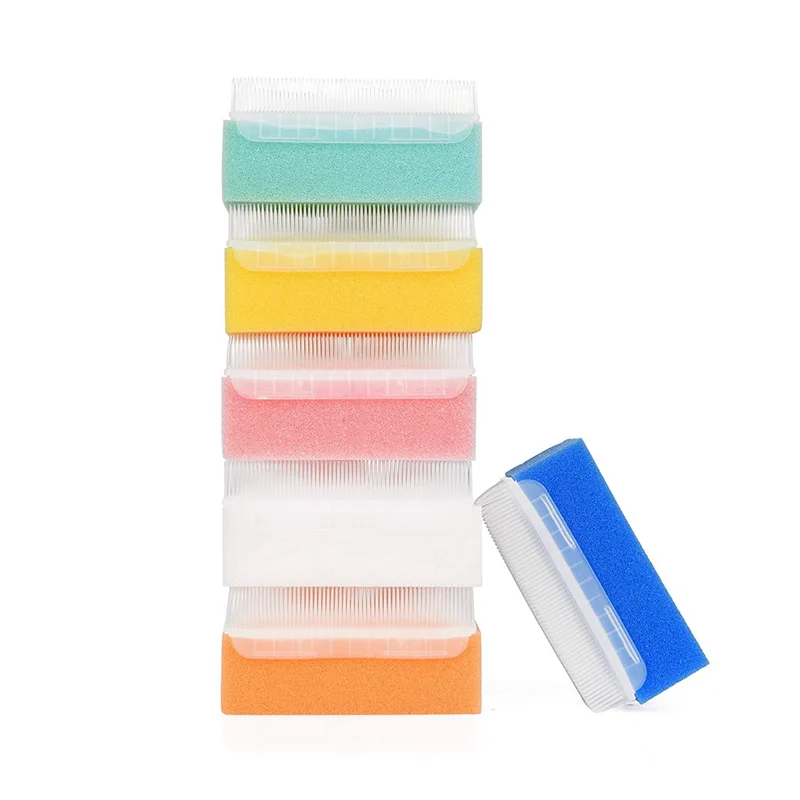 B78B-Baby Bath Sponge (30 Pieces) Soft Foam Washer With Cradle Cap Brush Body,Hair And Scalp Clean Gentle Baby Sensory Brush