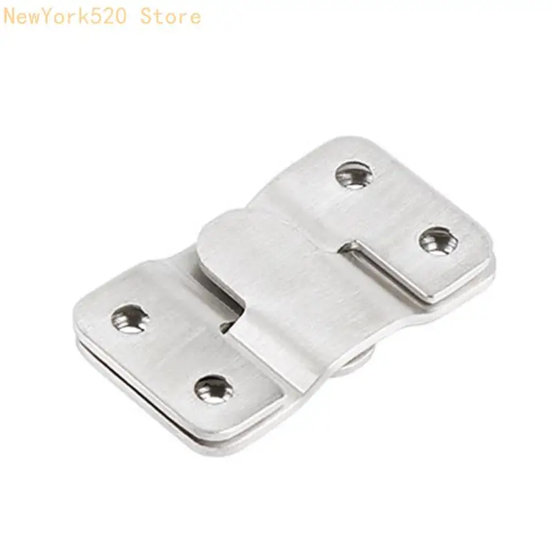 2 Pieces Flush Mount Bracket Furniture Stainless Steel Connector N84C
