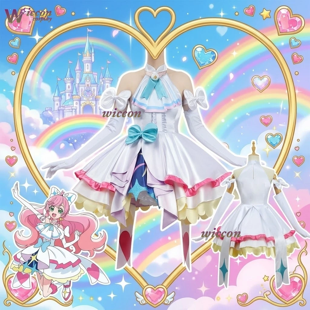 

KospLAY Anime Halloween Hirogaru Sky Precure Cure Prism Dress Cosplay Costume Women Lolita Halloween kawaii dress