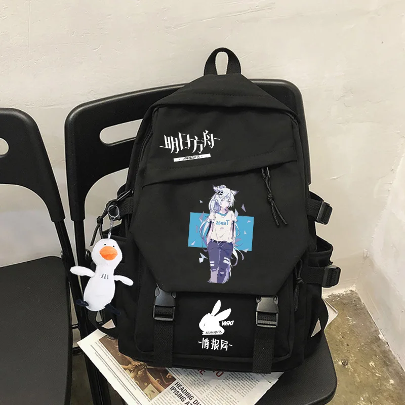 Arknight Amiya Rhodes Island Backpack Students Cute School Bag Kawaii Girls Boys Backpack Laptop Female Fashion Anime Book Bags