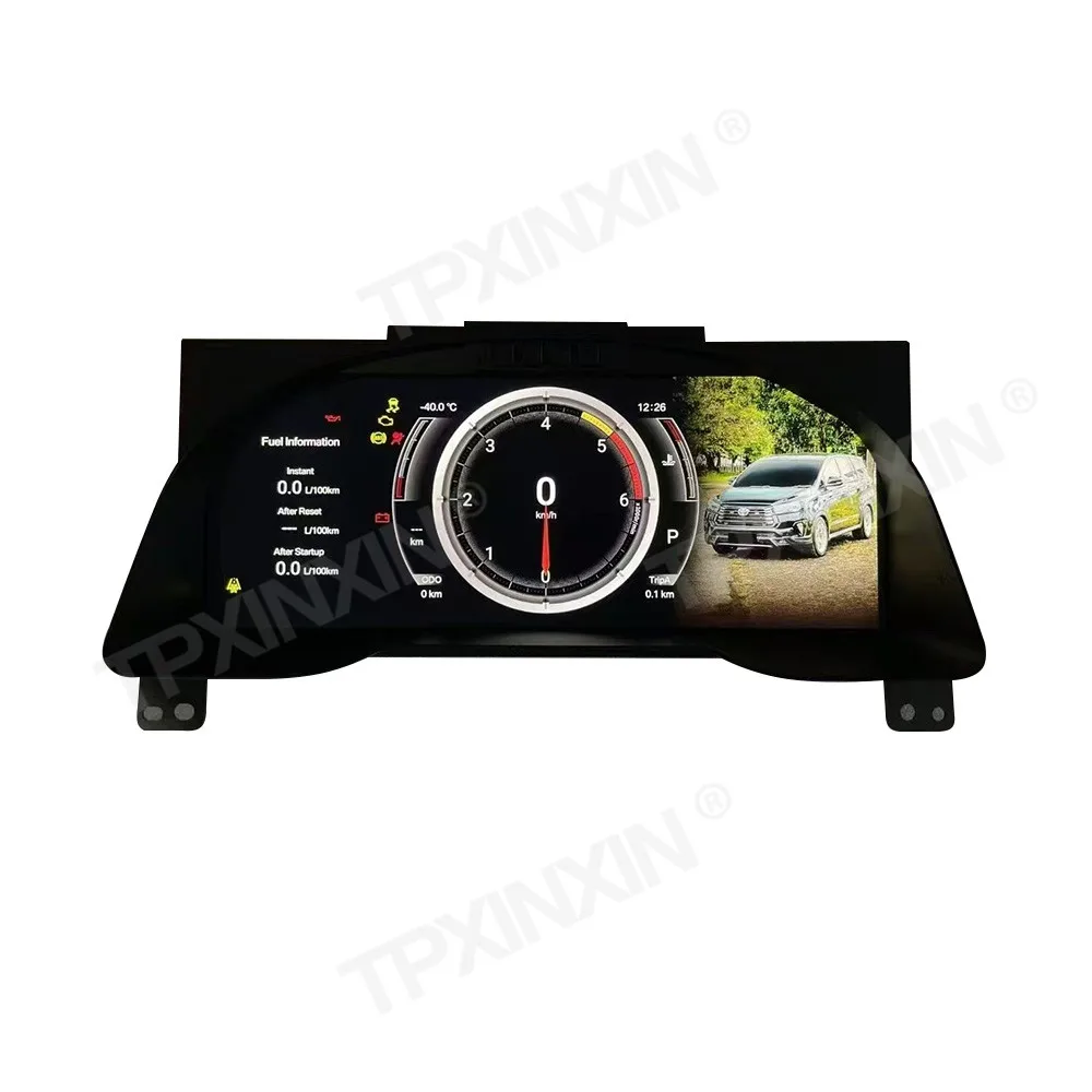 For Toyota Innova 2016-2022 Digital Cluster Car LCD Dashboard Panel Virtual Cockpit Instrument Speedometer Screen Unit