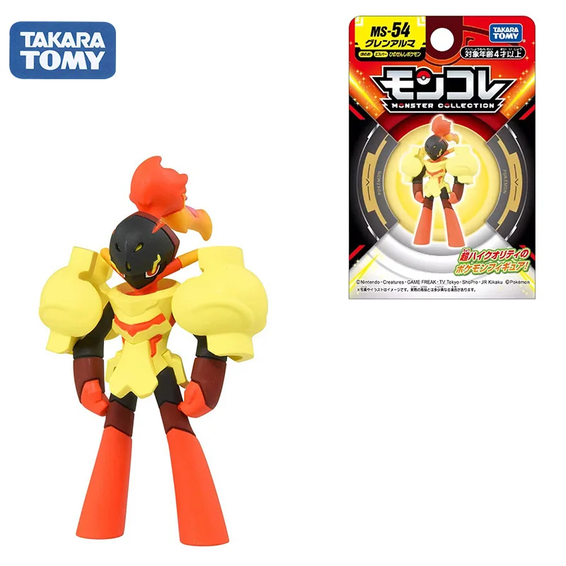 TAKARA TOMY Pokemon Figure Model Children's Toys Animation Peripherals Armarouge Blaze Blade Ghost Trendy Figure Decoration