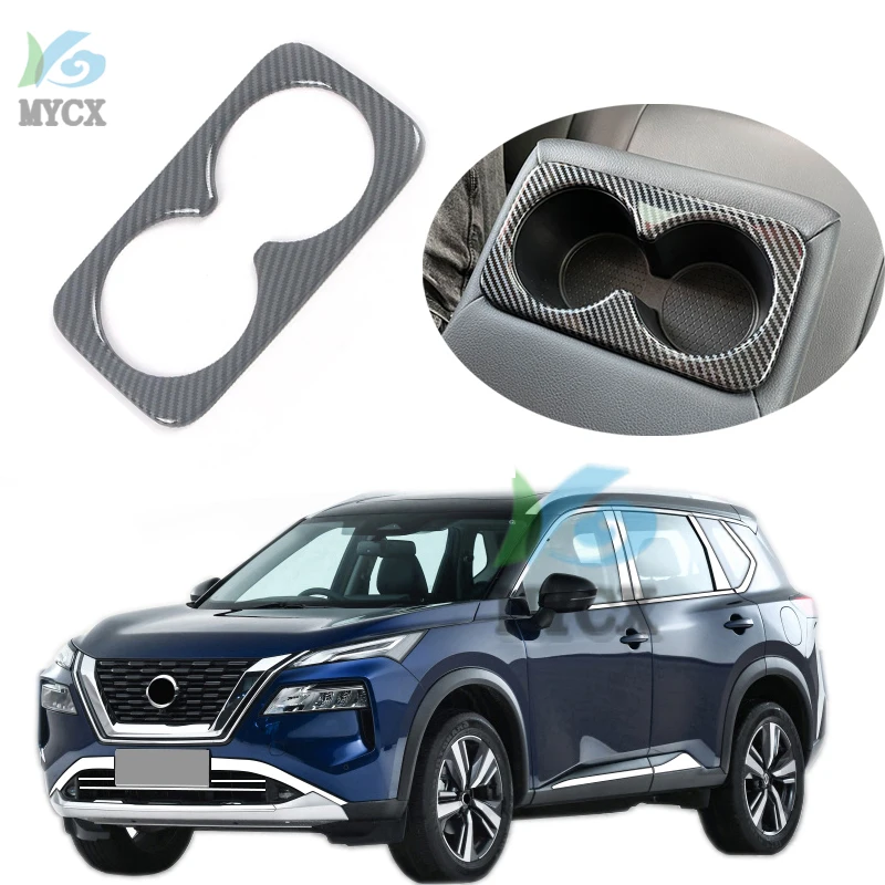 

For nissan x-trail x trail xtrail T33 2022 Car Seat Back Row Water Cup Bottle Frame Holder Sticker Trim Organizer Accessorie