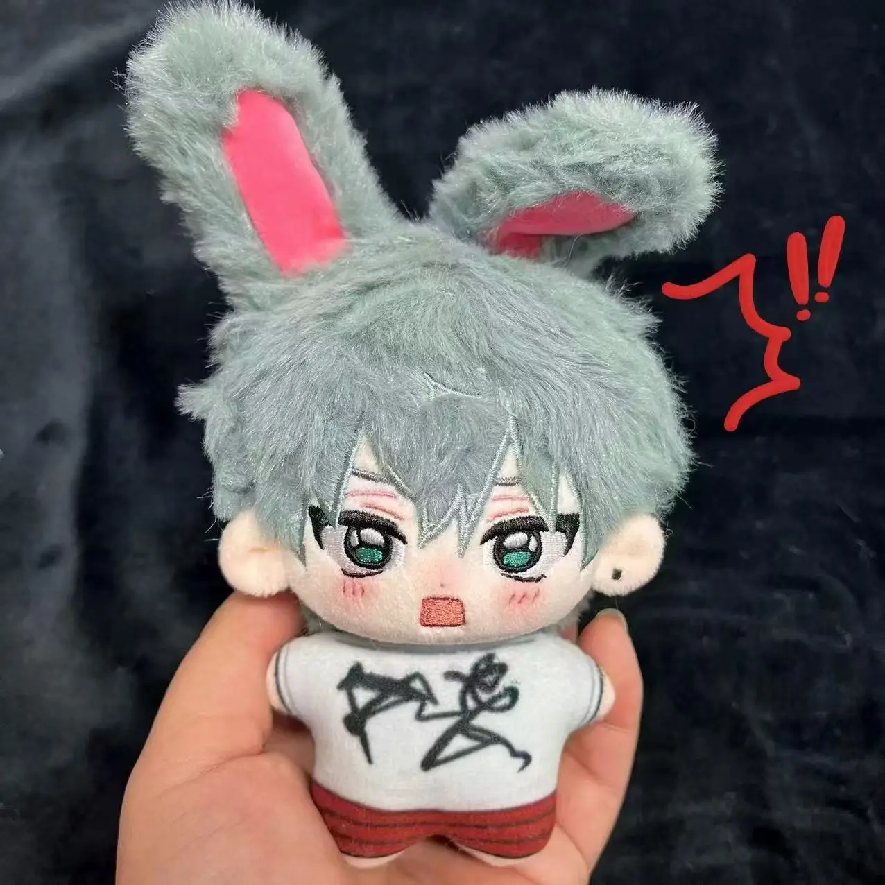 Anime Alien Stage Till Cosplay Fluffy 10cm Cotton Puppet Cartoon Printing Body Maumet Ear Tail Pendant Bauble Xmas Gift