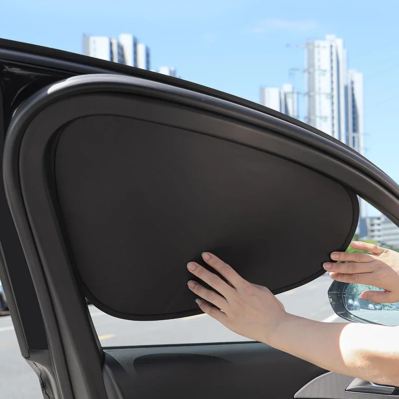 2026 Electrostatic Sun Visor For Car Side Window 4-layer Sun Shade Curtains Anti-glare Uv-blocker Auto Internal Blocker 99.9% Uv