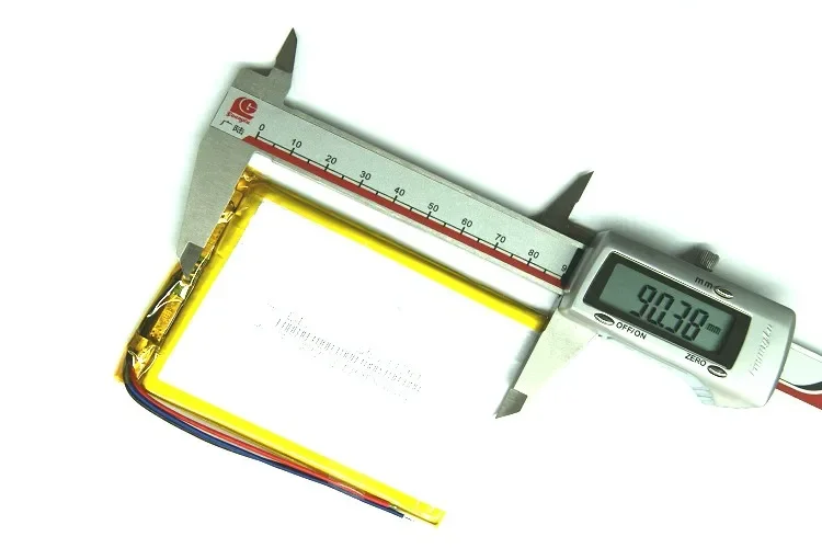 Q8 tablet computer universal 7 inch MID battery three line 3000mAh 3.7V polymer lithium battery 357090