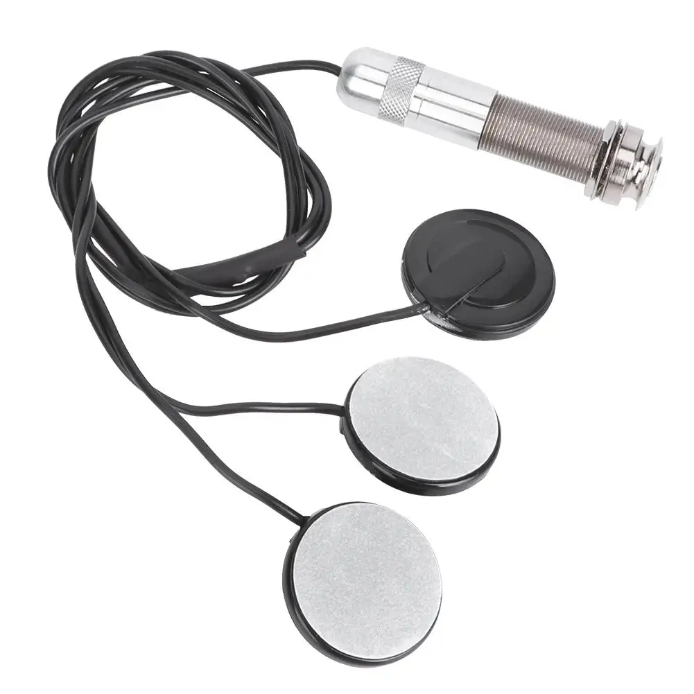 6.35mm Piezo Pickup Transducer Set for guitar Ukulele Instruments  3 Sensors, Musical Accessory image 5