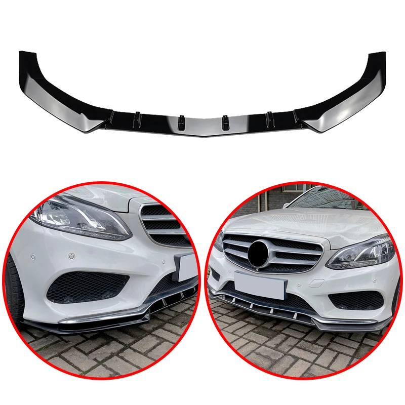 

Car Front Bumper Spoiler Lip Splitter Lower Body Kit For Mercedes Benz W212 Sport Model E250 E350 E400 E550 2013 2014 2015