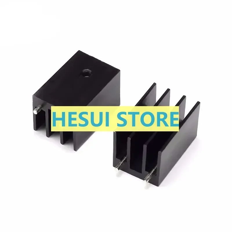 1/5 PCS Heat sink 16 * 16 * 25MM (black), high-quality heat sink TO-220, dedicated to transistors, etc
