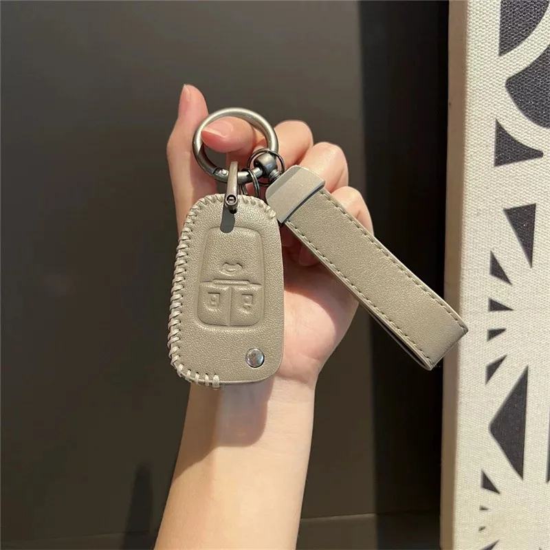 

Leather Car Key Case For Buick Opel Vauxhall Insignia Astra J Mokka Zafira Chevrolet Cruze Epica Lova Camaro Impala Accessories