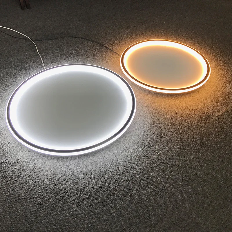 Modern Surface Mounted Led Ring Ceiling Lights Living Room Bedroom Decoration Kitchen Chandeliers Fixtures Black Lamp Dimming