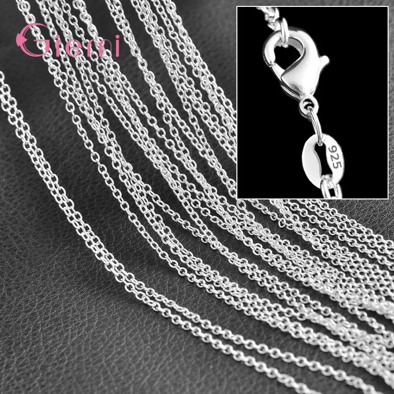 40-75cm 925 Sterling Silver  New Arrivals 5 PCS/Lot Mulitple Chain Necklace For Women Men Pretty Good Fashion Model Option