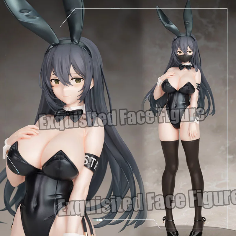 

26cm B full Japanese Sexy Nude Girl Kuro Bunny Kouhai chan Mask ver PVC Action Figure Toy Adults Collection Model Doll gifts