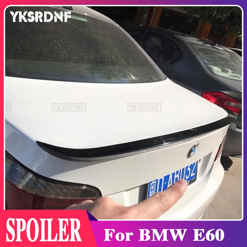 

YKSRDNF For E60 BMW M5 5 series 2005-2010 ABS Plastic Car Tail Wing Decoration Rear Trunk Spoiler For 520 523 530 535