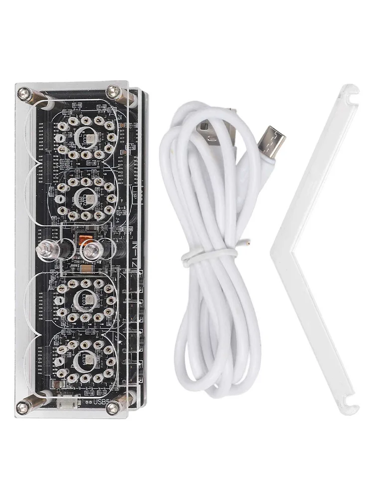 

Светодиодная лампа Трубка Часы IN12 Часы Nixie Светящаяся трубка Часы Diy Ретро Часы Модуль Светодиодные часы Электронные ретро-подарки Светящиеся часы-подарки
