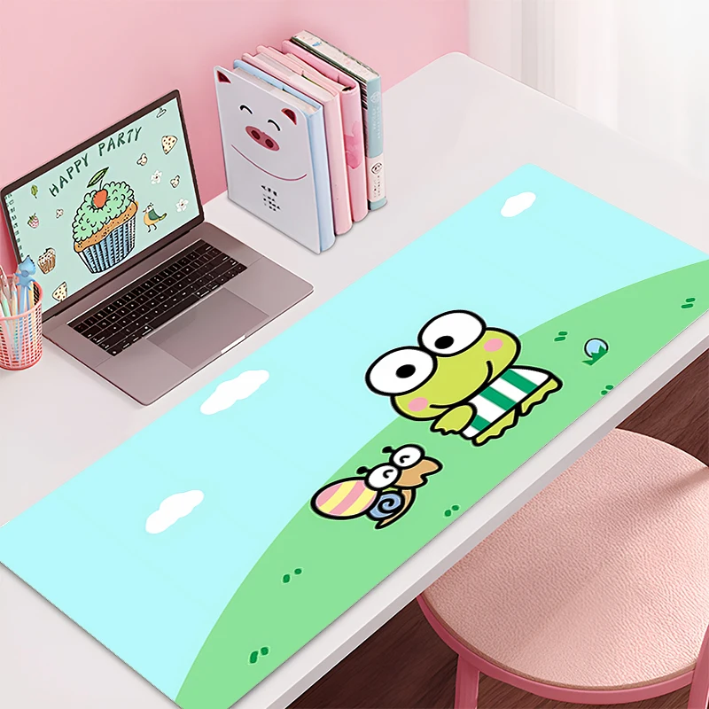 Large Gaming Mouse Pad kerokerokeroppl Mat Non-Slip Rubber Game Mouse Computer Keyboard Mats Pad table mat Home Decor Sanrio