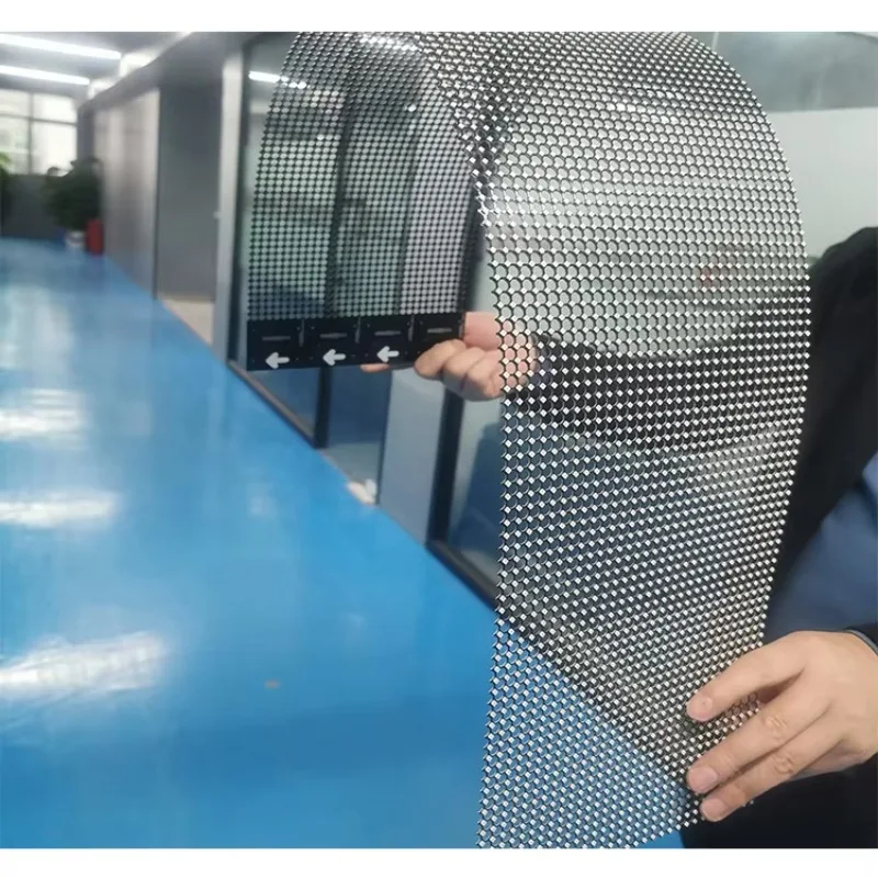 

1500*250mm P3.91 Self-Adhesive Advertising Display Ultra-Thin Holographic Transparent LED Screen Display for Glass Window Wall