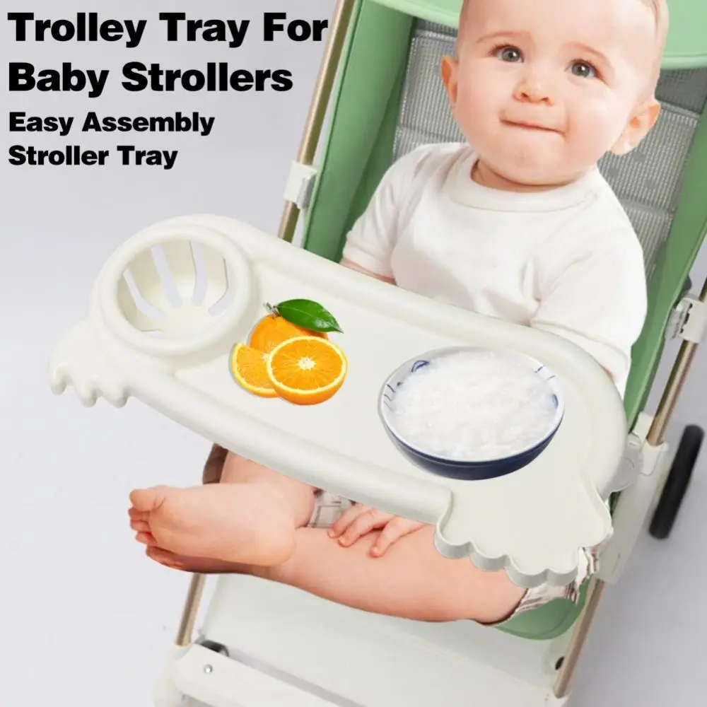 3 In 1 Baby Stroller Dinner Table Tray Stroller Accessory Baby Stuff Cart Pram Snack Tray Baby Feeding Supplies ABS Toddler