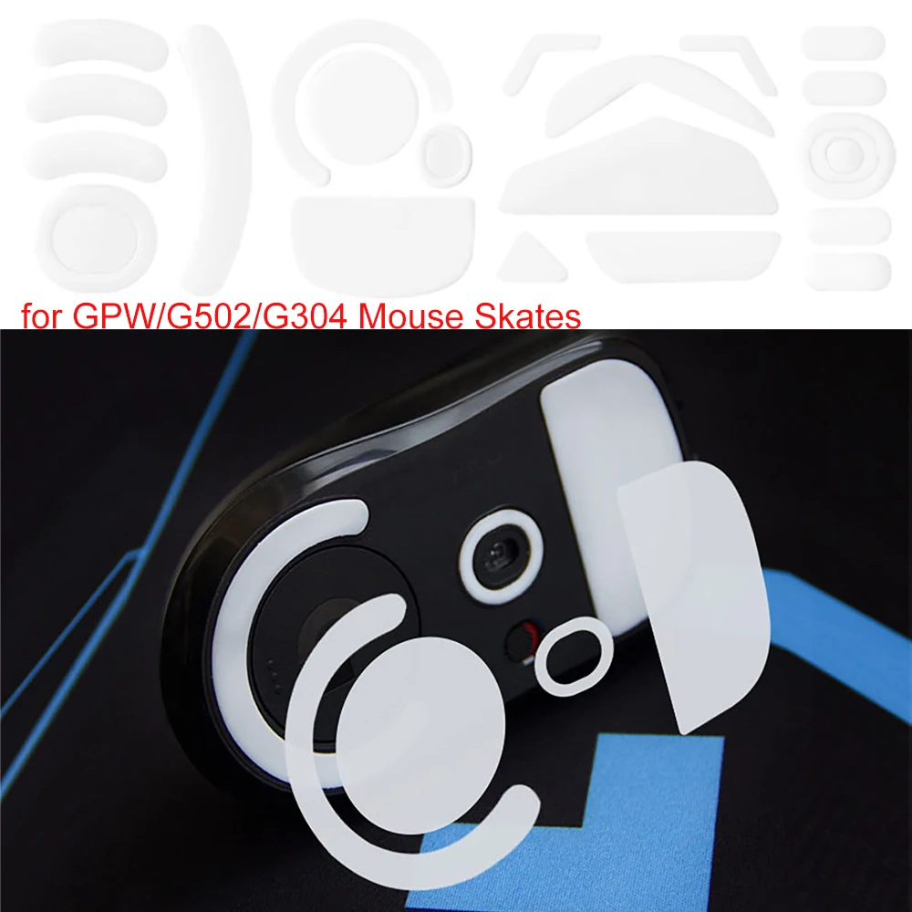 

White Mouse Skates Mouse Feet Sticker For Logitech GPW/ G502/ G304 Replacement Mouse Foot Stickers Pad Feet Mats Accessories