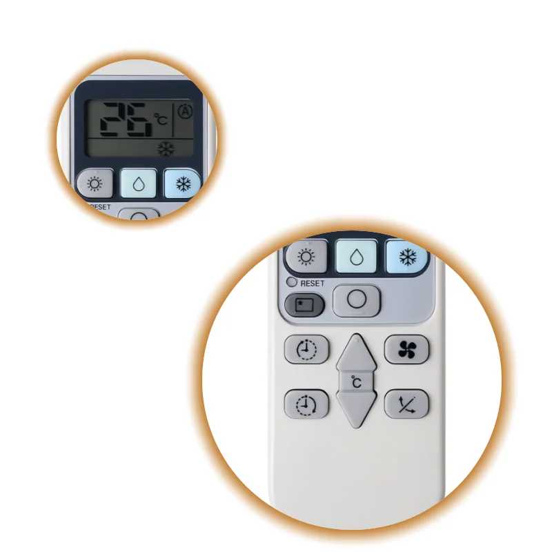 

Replacement RAS-S18CAK AC Remote Control, Durable Infrared Air Conditioner Controller for Household Daily Use