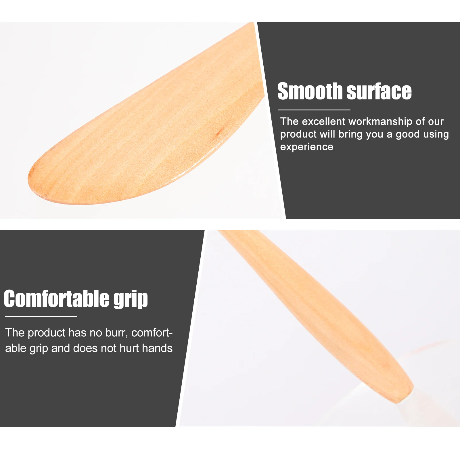 

4Pcs Jam Spreaders Wooden Butter Spatulas Household Cheese Spreaders Convenient Multi-Function Kitchen Accessories