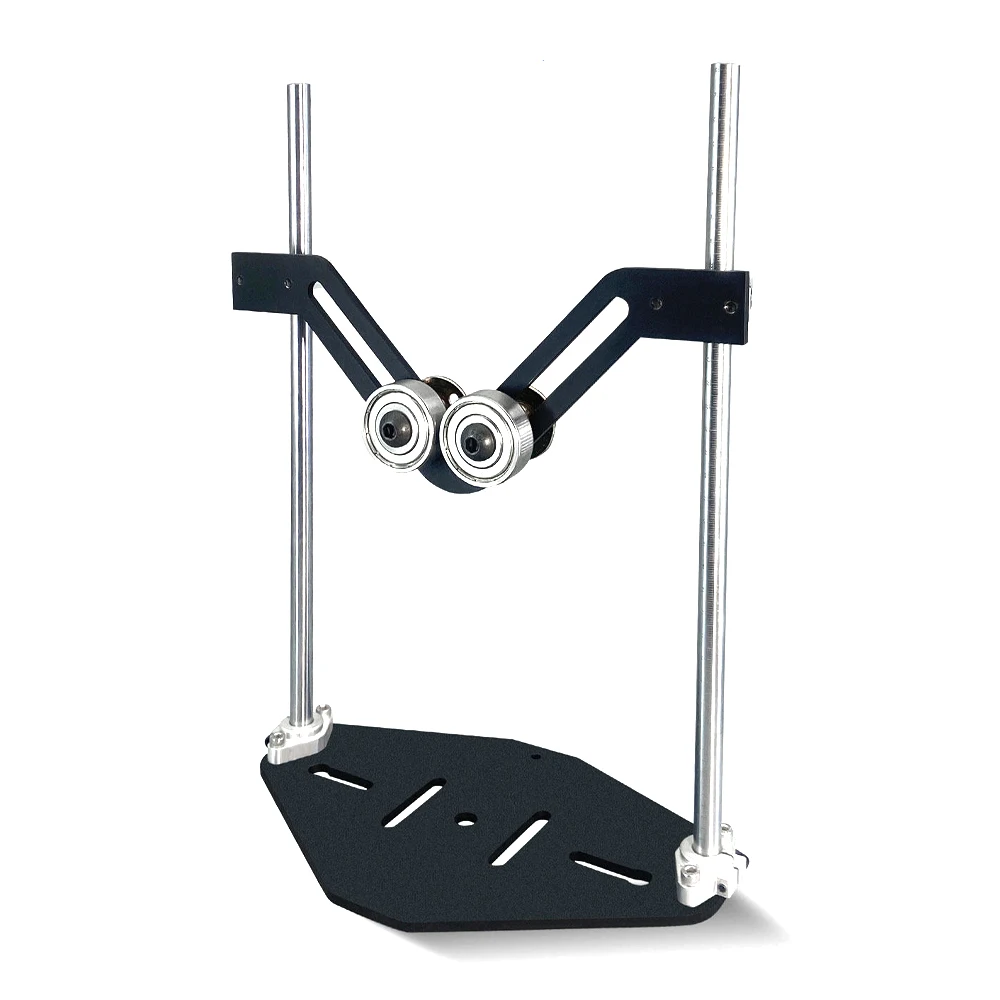 

Adjustable Height Double-roller Support Stand - Woodworking Cutting Material Holder for Logs, PVC Pipes Conveying & Cutting