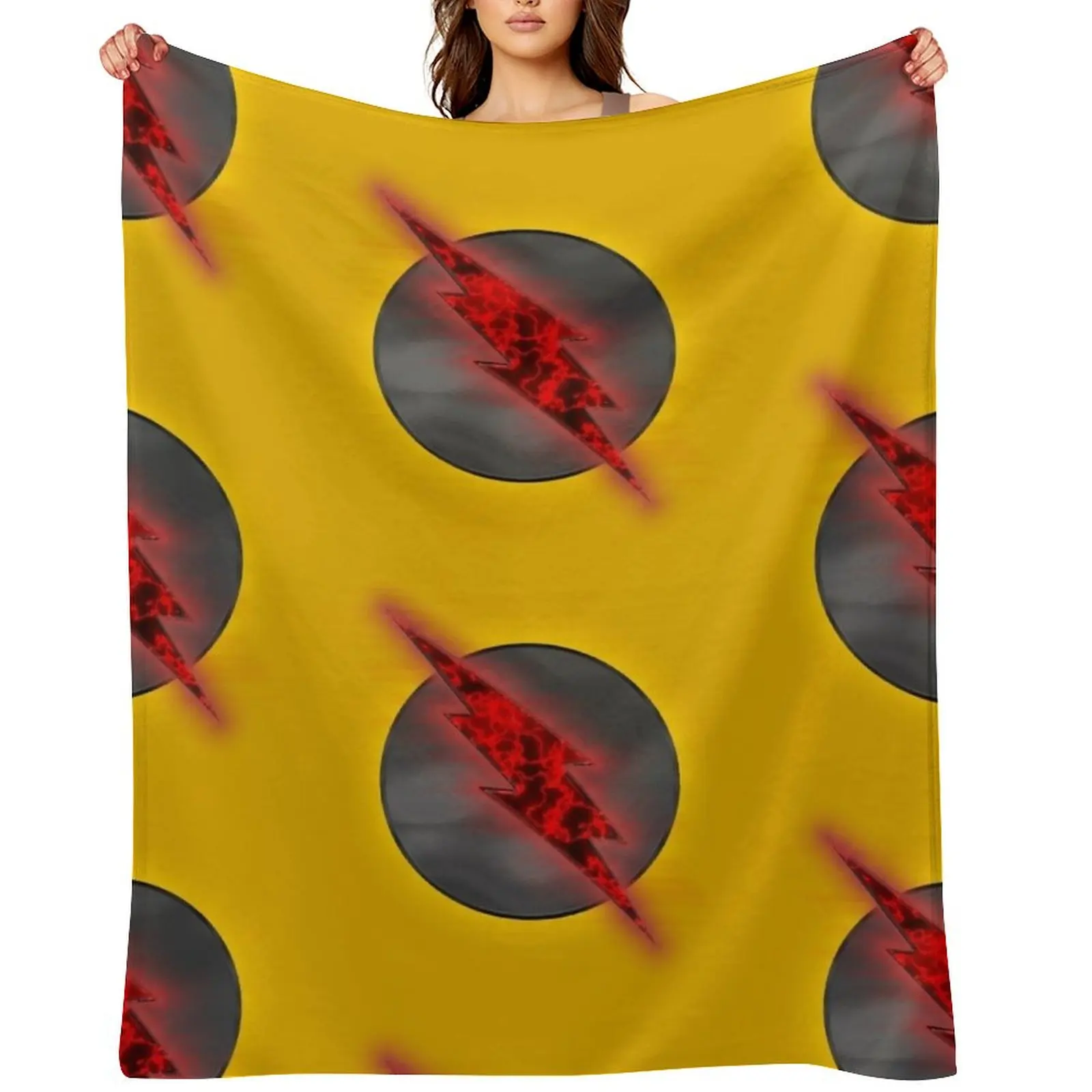 

Reverse Flash Throw Blanket blankets and throws Flannel Fabric Blankets For Sofas Winter beds Blankets