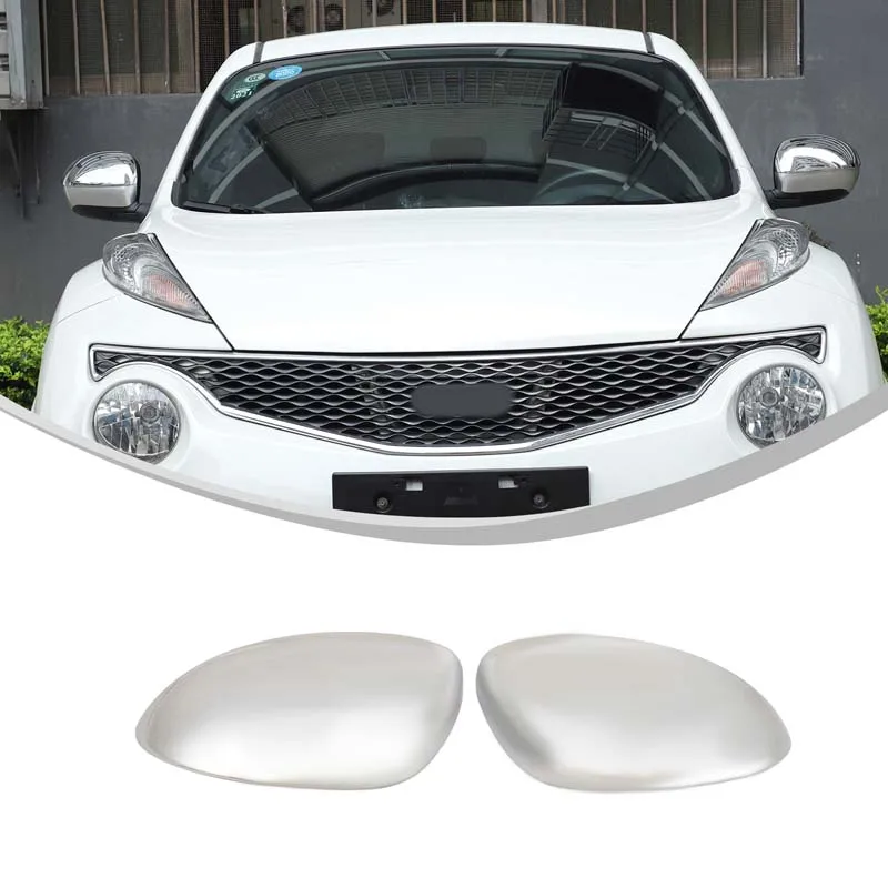 

2x ABS plastic bright light Car Side Door Rearview Mirror Cover Trims Auto Accessories Suitabler Nissan Juke 2010-2014